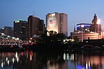 Newark, New Jersey at night